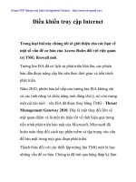 Điều khiển truy cập Internet ppt