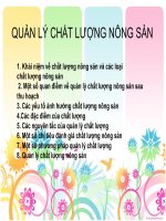 quan li chat luong nong san ppt