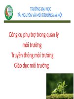 nhom 5 - truyền thông, giáo dục môi trường potx