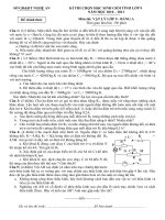 ĐỀ THI CHỌN HỌC SINH GIỎI TỈNH LỚP 9 NĂM HỌC 2010 – 2011 Môn thi: VẬT LÝ LỚP 9 - BẢNG A ppt