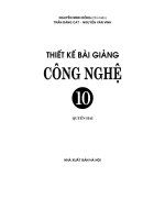 Thiết kế bài giảng Công nghệ 10 (tập 2)