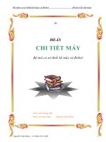 Đồ án chi tiết máy - Bộ môn cơ sở thiết kế máy và Robot pdf