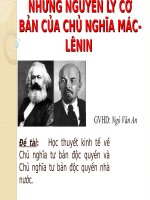 Đề tài: Học thuyết kinh tế về Chủ nghĩa tư bản độc quyền và Chủ nghĩa tư bản độc quyền nhà nước pot