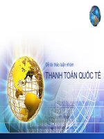 Tiểu Luân: Thanh toán quốc tế docx
