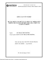 Phân cấp thứ tự ưu tiên các thông số ô nhiễm cho ngành chế biến nhựa dựa trên tải lượng ô nhiễm
