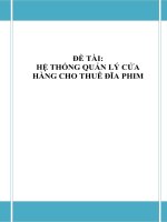 ĐỒ ÁN TỐT NGHIỆP - HỆ THỐNG QUẢN LÝ CỬA HÀNG CHO THUÊ ĐĨA PHIM docx