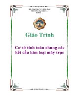 Giáo Trình: Cơ sở tính toán chung các kết cấu kim loại máy trục potx
