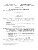 Đề thi chuyên Toán tin DH KHTN năm 2011 - Đề số 2 doc