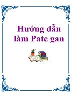 Tài Liệu: Hướng dẫn làm Pate gan ppt