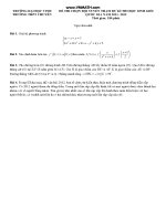 Đề thi học sinh giỏi trường đại học Vinh Năm 2011 - 2012 - Môn toán docx