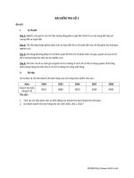 BÀI KIỂM TRA SỐ 2 NGUYÊN LÝ THỐNG KÊ KINH TẾ docx