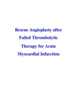 Rescue Angioplasty after Failed Thrombolytic Therapy for Acute Myocardial Infarction pdf