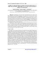 Báo cáo khoa học: Nghiên cứu phương pháp xác định tỉ lệ nước đóng băng và nhiệt độ lạnh đông thích hợp của vật liệu ẩm ở giai đoạn 1 trong sấy thăng hoa docx