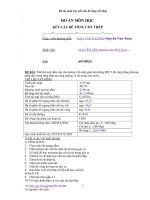 Đồ án môn học kết cấu bê tông cốt thép 