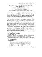 Báo cáo khoa học: Khảo sát kỹ thuật in hoa trên vải cotton 100% theo phương pháp vi sóng pot