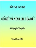 Cố kết và nén lún của đất pot