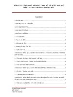 Tính toán cải tạo và mở rộng trạm xử lý nước thải nhà máy Vinamilk Trường Thọ Thủ Đức