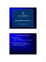 Nuclear Magnetic Resonance 1 pot