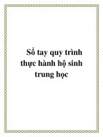 Sổ tay quy trình thực hành hộ sinh trung học pptx