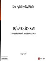 Dự án khách sạn ppt