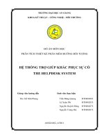đồ án môn học phân tích thiết kế phần mềm hướng đối tượng  hệ thống trợ giúp khắc phục sự cố