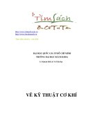 Vẽ kỹ thuật cơ khí_Đại học bách khoa Tp Hồ Chí Minh pptx