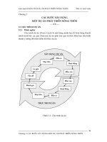 PHÂN TÍCH DỰ ÁN PHÁT TRIỂN NÔNG THÔN ( ThS. Lê Anh Tuấn ) - Chương 3 : CÁC BƯỚC XÂY DỰNG MỘT DỰ ÁN PHÁT TRIỂN NÔNG THÔN pdf