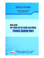 giáo trình: an toàn lao động và vệ sinh trong ngành may pptx