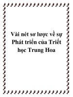 Vài nét sơ lược về sự Phát triển của Triết học Trung Hoa pdf