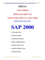 Giáo trình : Tính toán kết cấu với sự trợ giúp của máy tính_ Hướng dẫn sử dụng SAP 2000 pdf