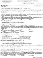 Đề và đáp án thi thử đại học môn hóa lần 6 Chuyên Sư Phạm Hà Nội doc