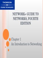 NETWORK+ GUIDE TO NETWORKS, FOURTH EDITION - CHAPTER 1 potx