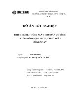 Tính toán thiết kế hệ thống xử lý nước thải sinh hoạt khu dân cư Bình Trưng Đông quận 2 thành phố Hồ Chí Minh công suất 1200m3 ngày