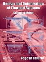 design and optimization of thermal systems A Series of Textbooks and Reference Books Founding ppt