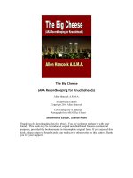 The Big Cheese (AKA Recordkeeping for Knuckleheads)Allen Hancock A.R.M.A pdf