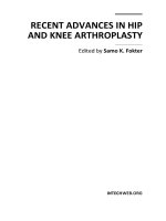 RECENT ADVANCES IN HIP AND KNEE ARTHROPLASTY pot