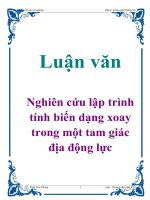 Luận văn: Nghiên cứu lập trình tính biến dạng xoay trong một tam giác địa động lực doc