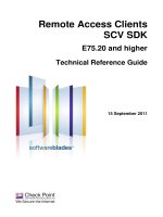 Remote Access Clients SCV SDKE75.20 and higherTechnical Reference Guide15 September 2011.© pot