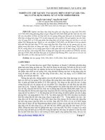 Báo cáo khoa học: Nghiên cứu chế tạo xúc tác quang trên cơ sở vật liệu TiO2-SiO2 và ứng dụng trong xử lý nước nhiễm Phenol potx