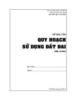 Sổ bài tập quy hoạch sử dụng đất đai doc