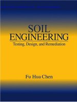 SOIL ENGINEERING : T ESTING , D ESIGN , AND R EMEDIATION pptx