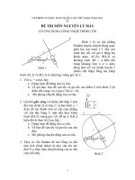 ĐỀ THI MÔN NGUYÊN LÝ MÁY CÓ ỨNG DỤNG CÔNG NGHỆ THÔNG TIN OLYMPIC CƠ HỌC TOÀN QUỐC LẦN THỨ XXIII NĂM 2011 potx