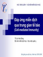 Đáp ứng miễn dịch qua trung gian tế bào (Cell-mediated Immunity) potx