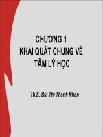CHƯƠNG 1 KHÁI QUÁT CHUNG VỀ TÂM LÝ HỌC pot
