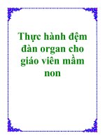 Thực hành đệm đàn organ cho giáo viên mầm non - Th.S Nguyễn Bách pdf