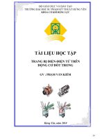 Bài giảng trang bị điện - điện tử trên động cơ đốt trong pdf