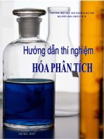 Hướng dẫn thí nghiệm hóa phân tích pptx
