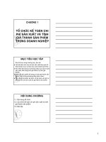 Tổ chức kế toán sản xuất và tính giá thành sản phẩm trong doanh nghiệp pptx