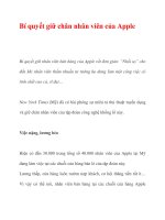 Bí quyết giữ chân nhân viên của Apple pot