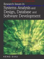 Research Issues in Systems Analysis and Design, Databases and Software Development doc